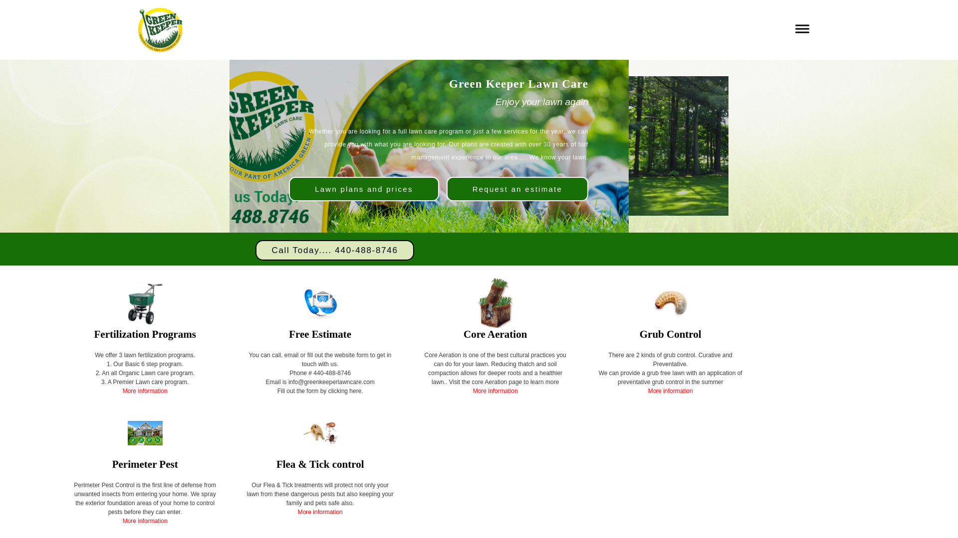 website screenshot of https://greenkeeperlawncare-com.pages.dev/
