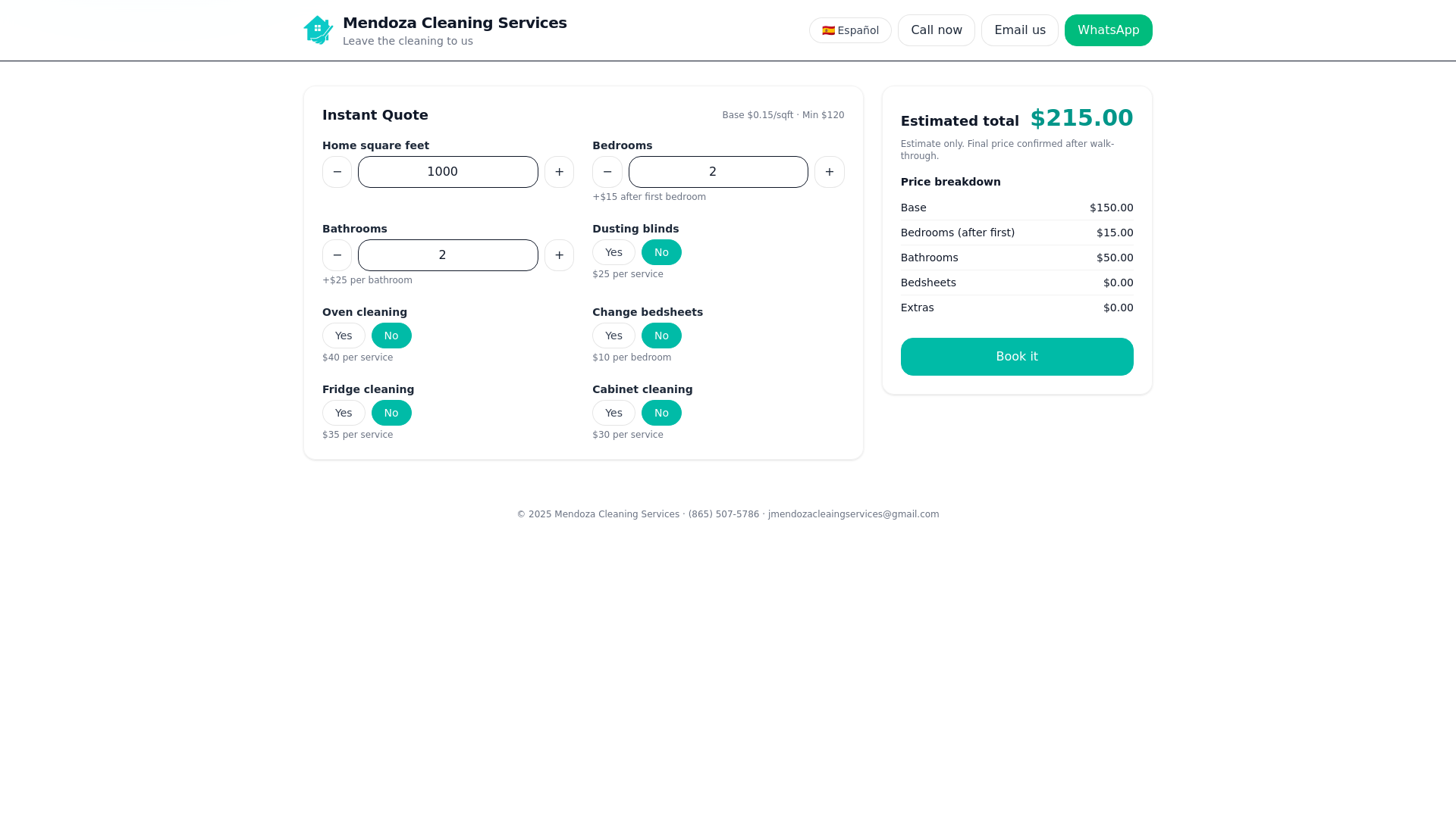website screenshot of https://jmendoza-cleaning-services.pages.dev/