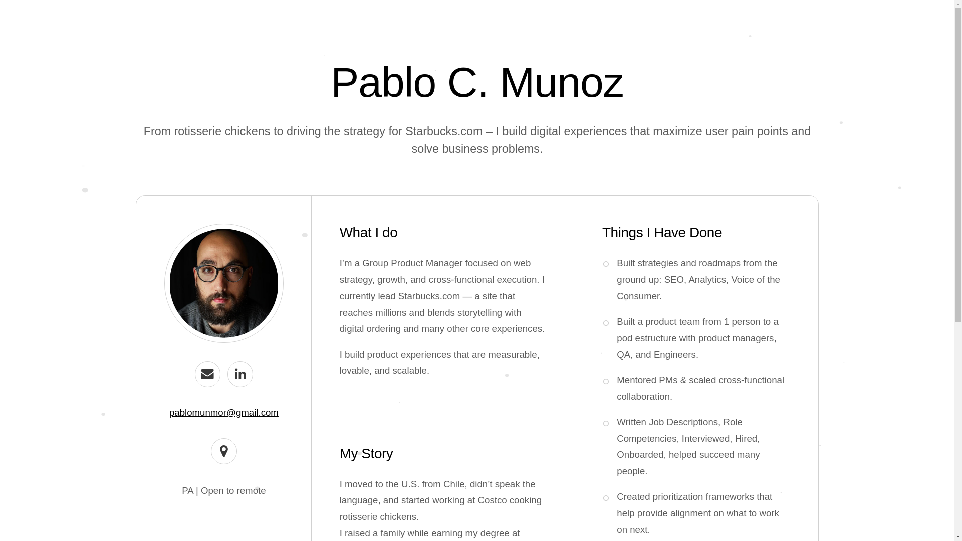 website screenshot of https://pablocmunoz.com/