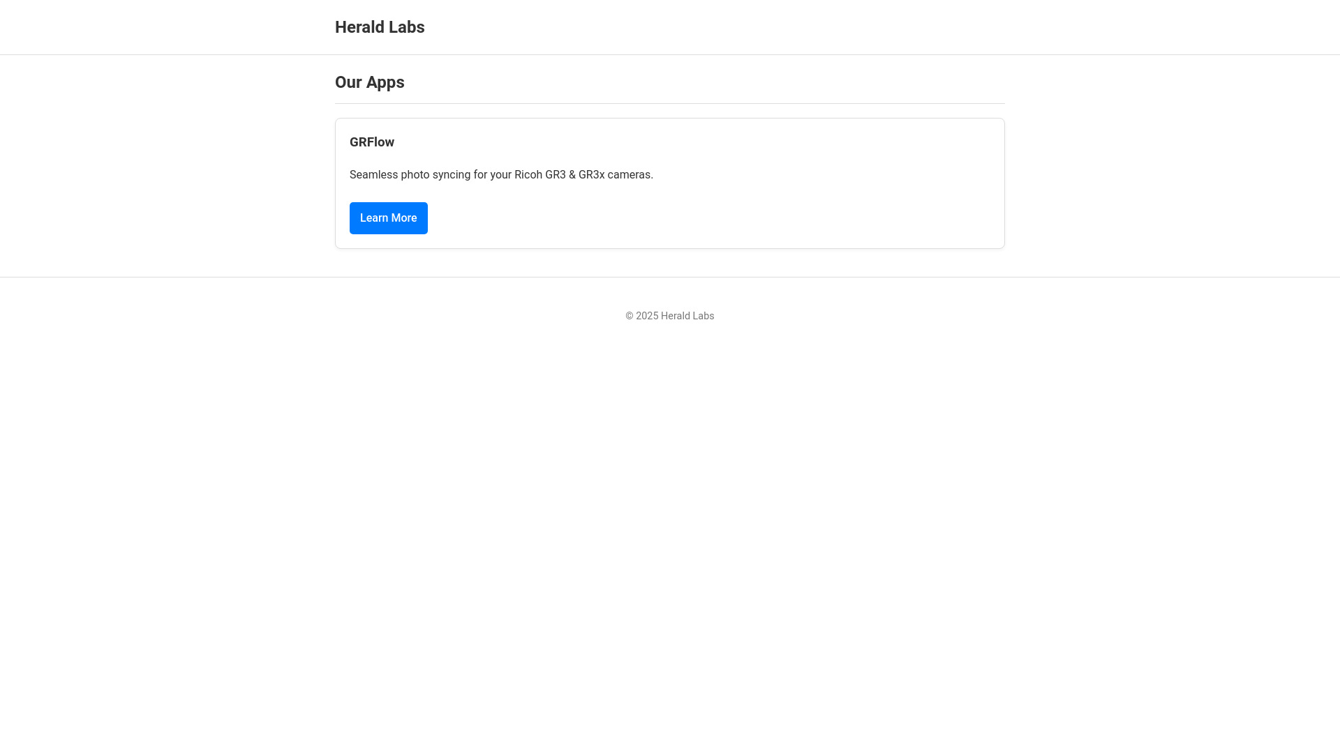 website screenshot of https://heraldlabs.pages.dev/