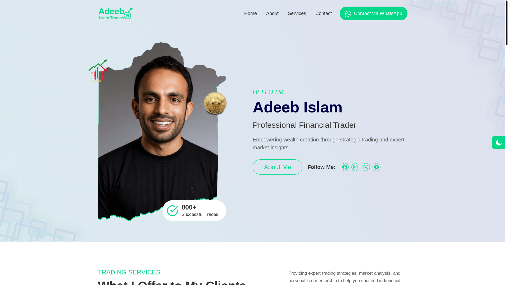 website screenshot of https://adeebislamtrader-com.pages.dev/