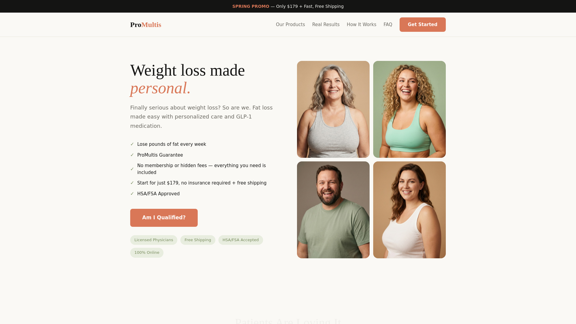 website screenshot of https://promultis.co