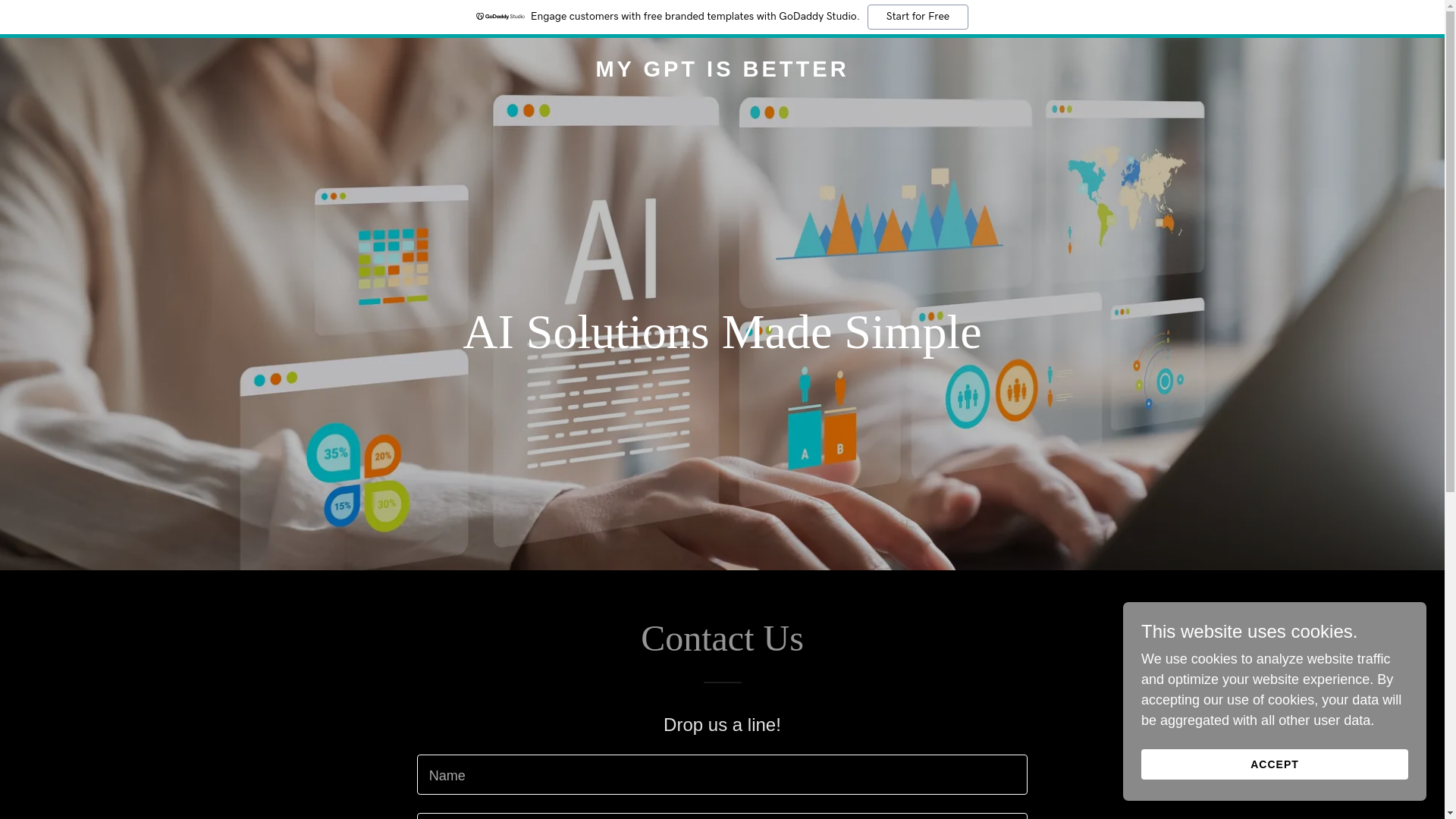 website screenshot of https://mygptisbetter.com/