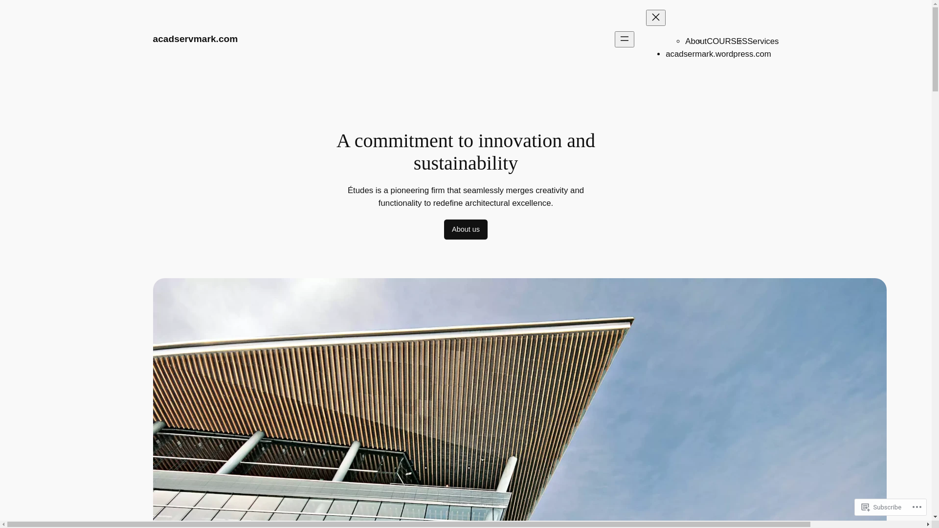 website screenshot of https://acadservmark.com/