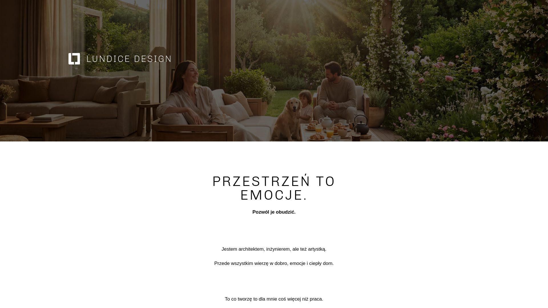 website screenshot of https://lundicedesign.com