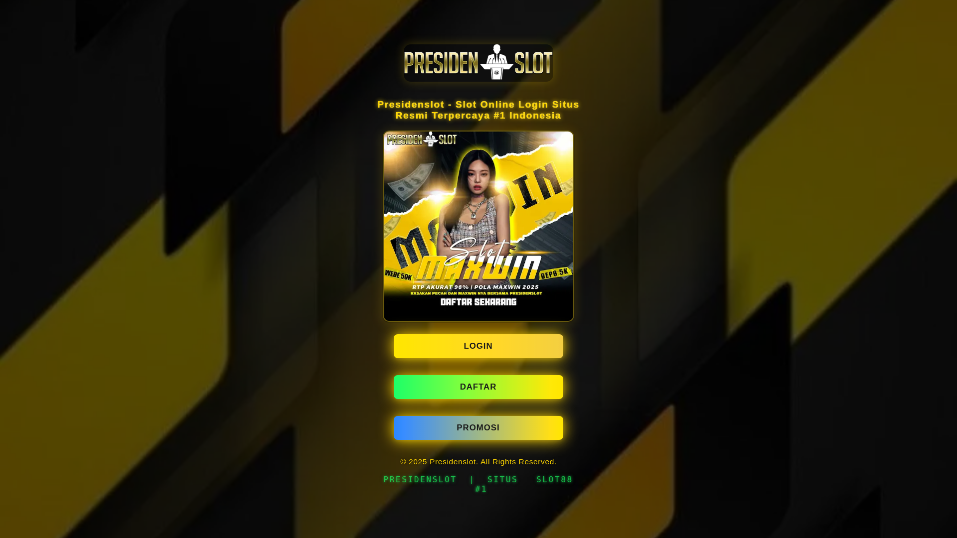 website screenshot of https://presidenslot-amplvl9.pages.dev/