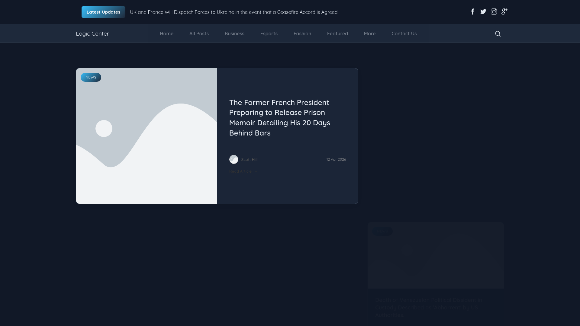website screenshot of https://logiccenter.nl