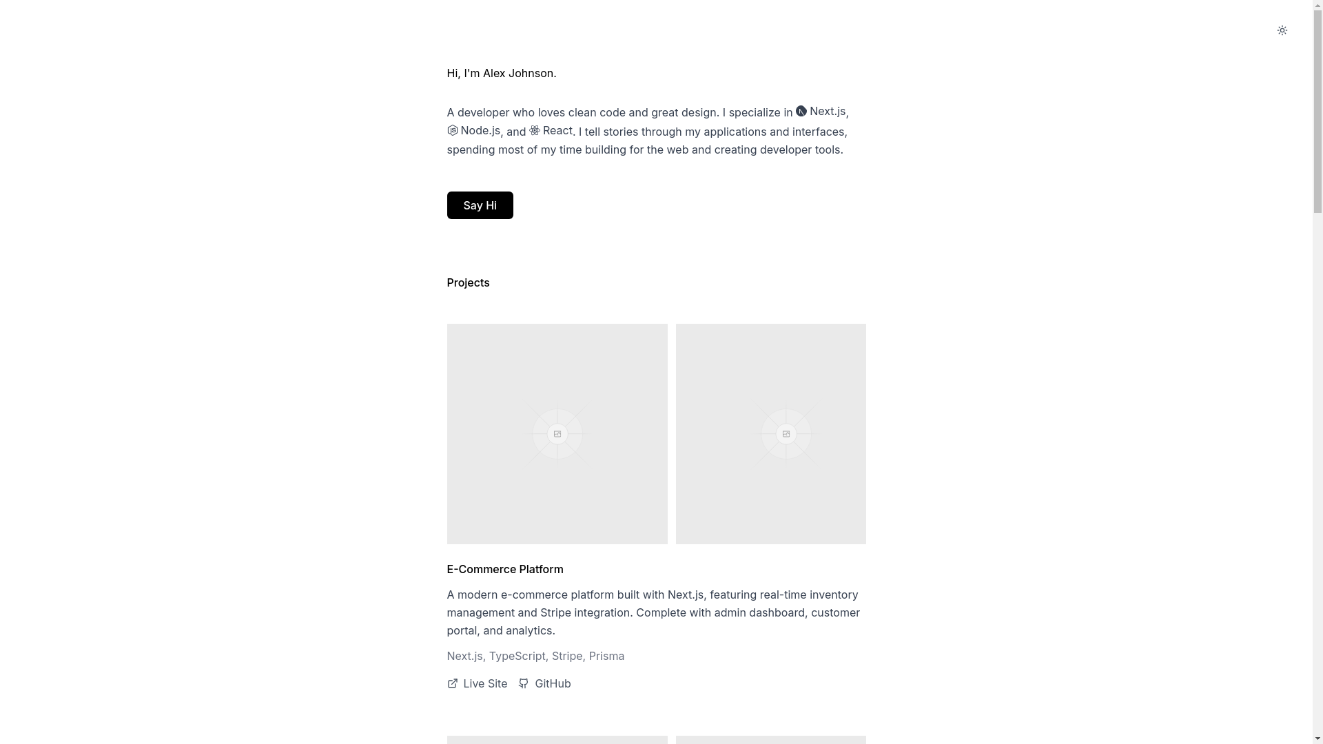 website screenshot of https://princeeze.me/