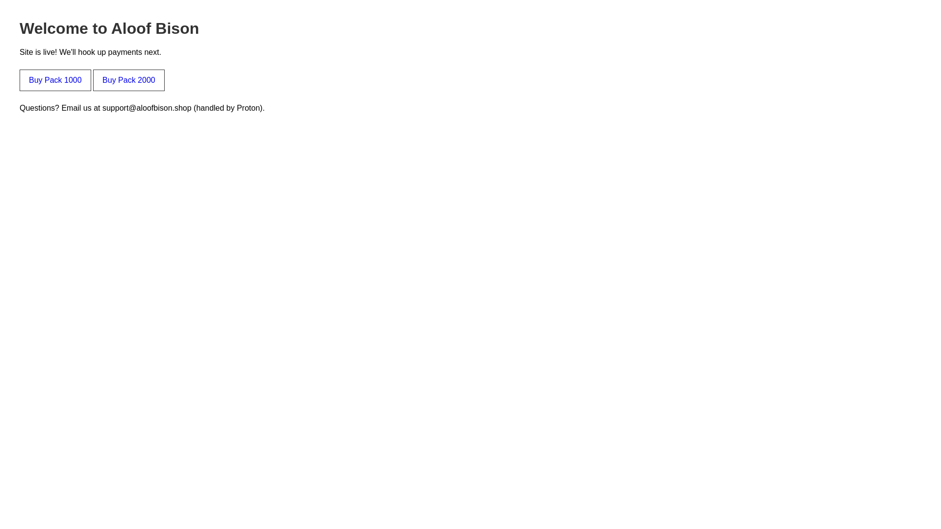 website screenshot of https://aloofbison-site.pages.dev/