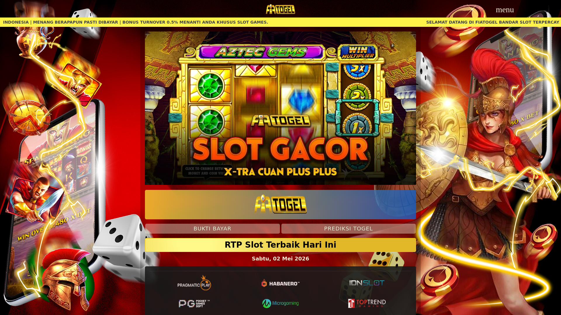 website screenshot of https://rtpslotfia660.com/