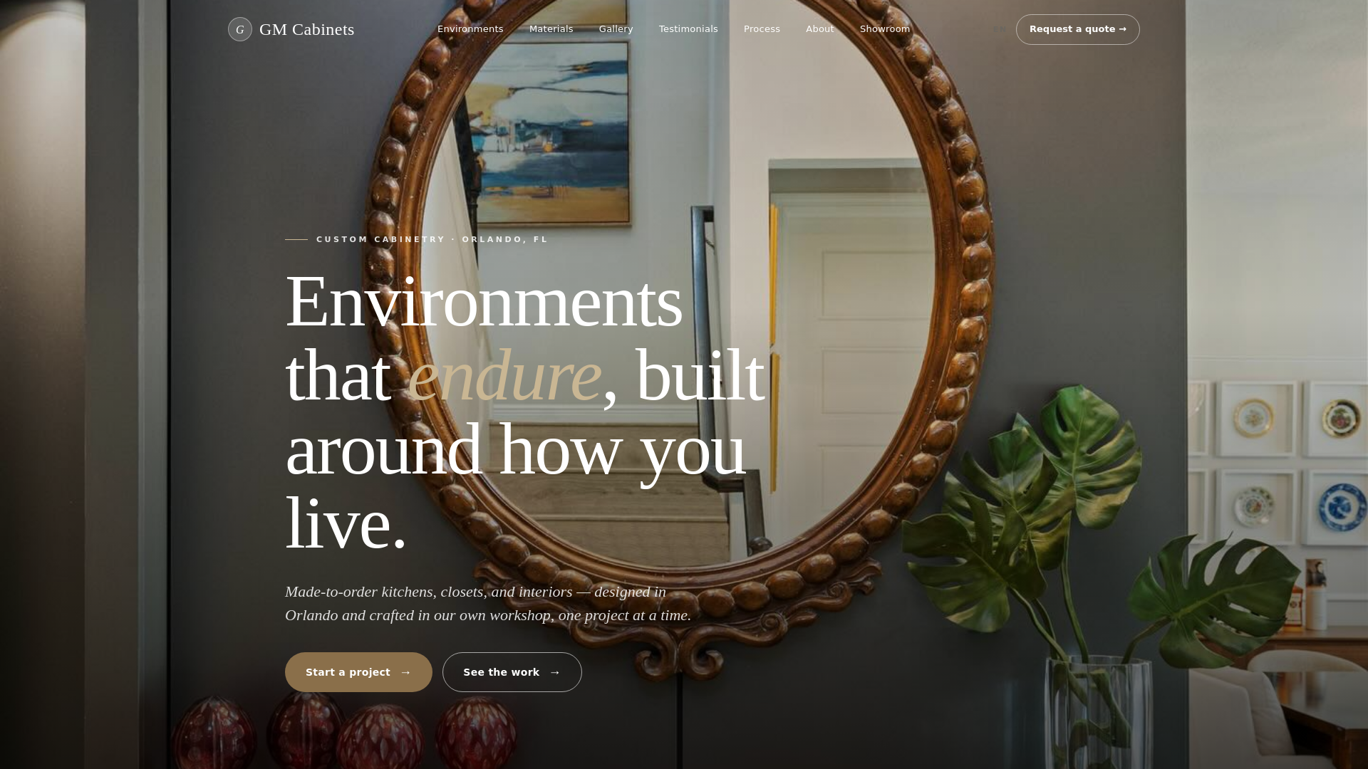 website screenshot of https://gmcabinet.store/