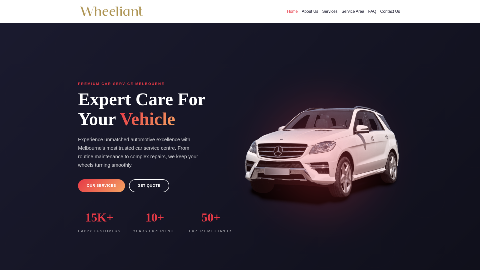 website screenshot of https://wheeliant.com/