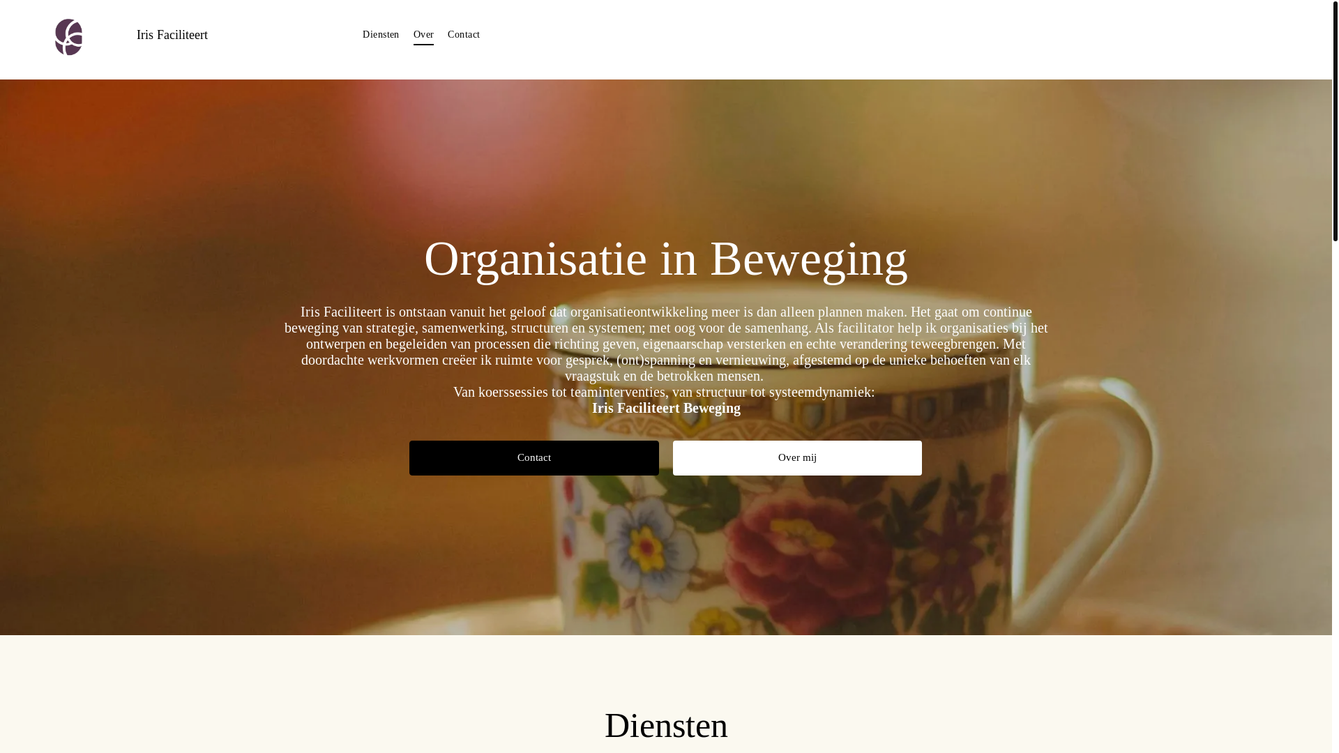 website screenshot of https://irisfaciliteert.nl/