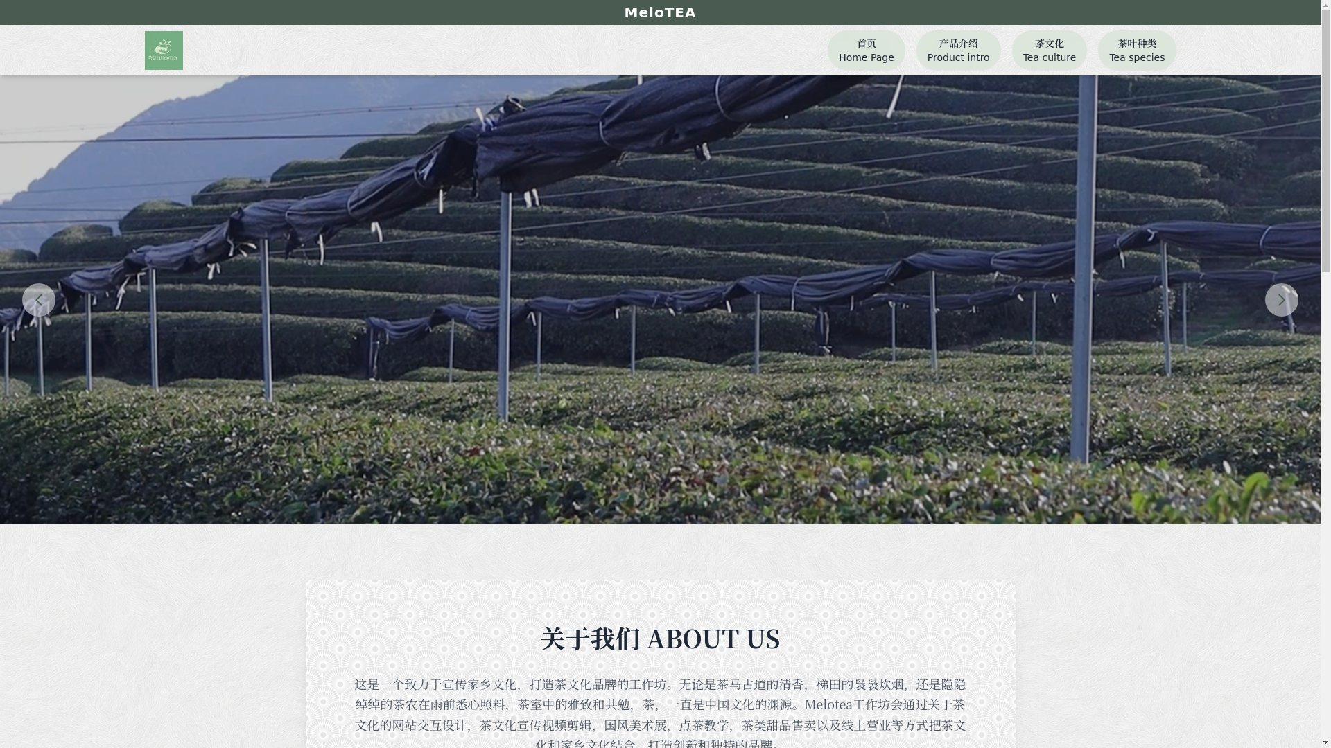 website screenshot of https://melotea.pages.dev/