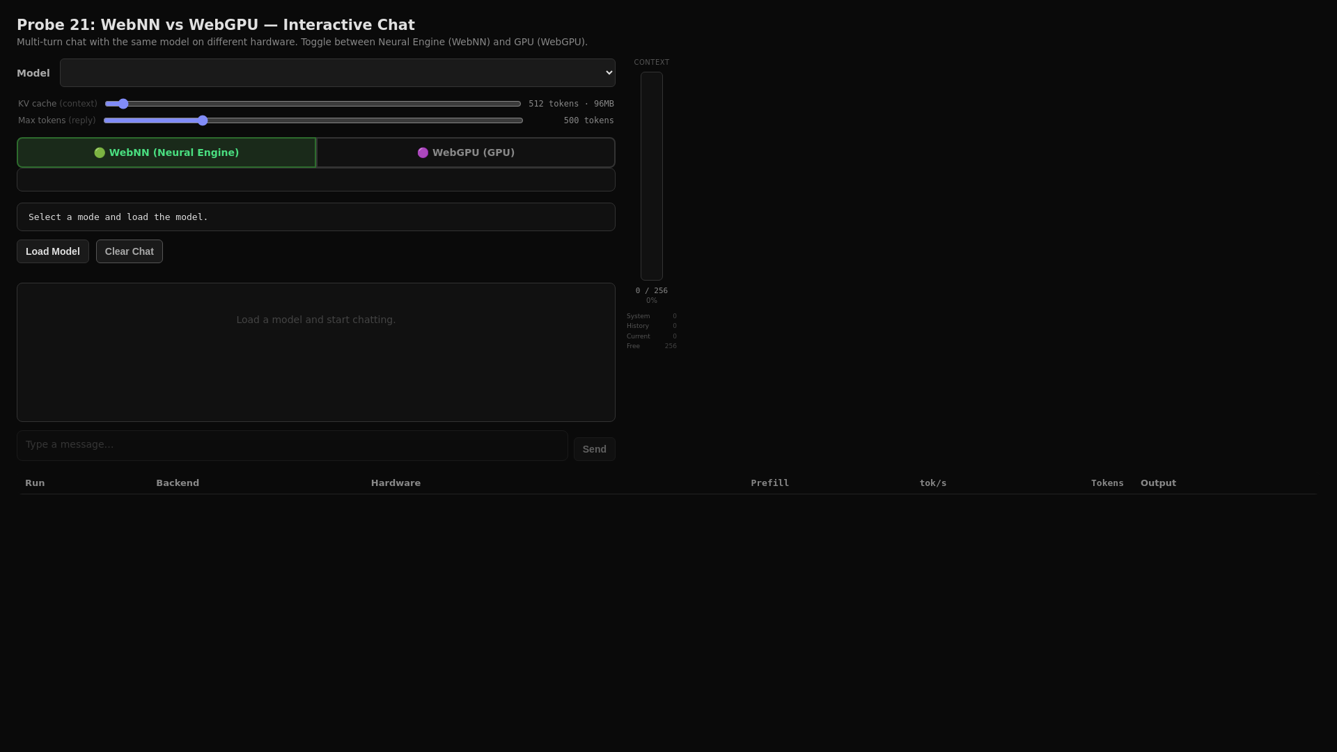 website screenshot of https://webnn-llm.pages.dev/