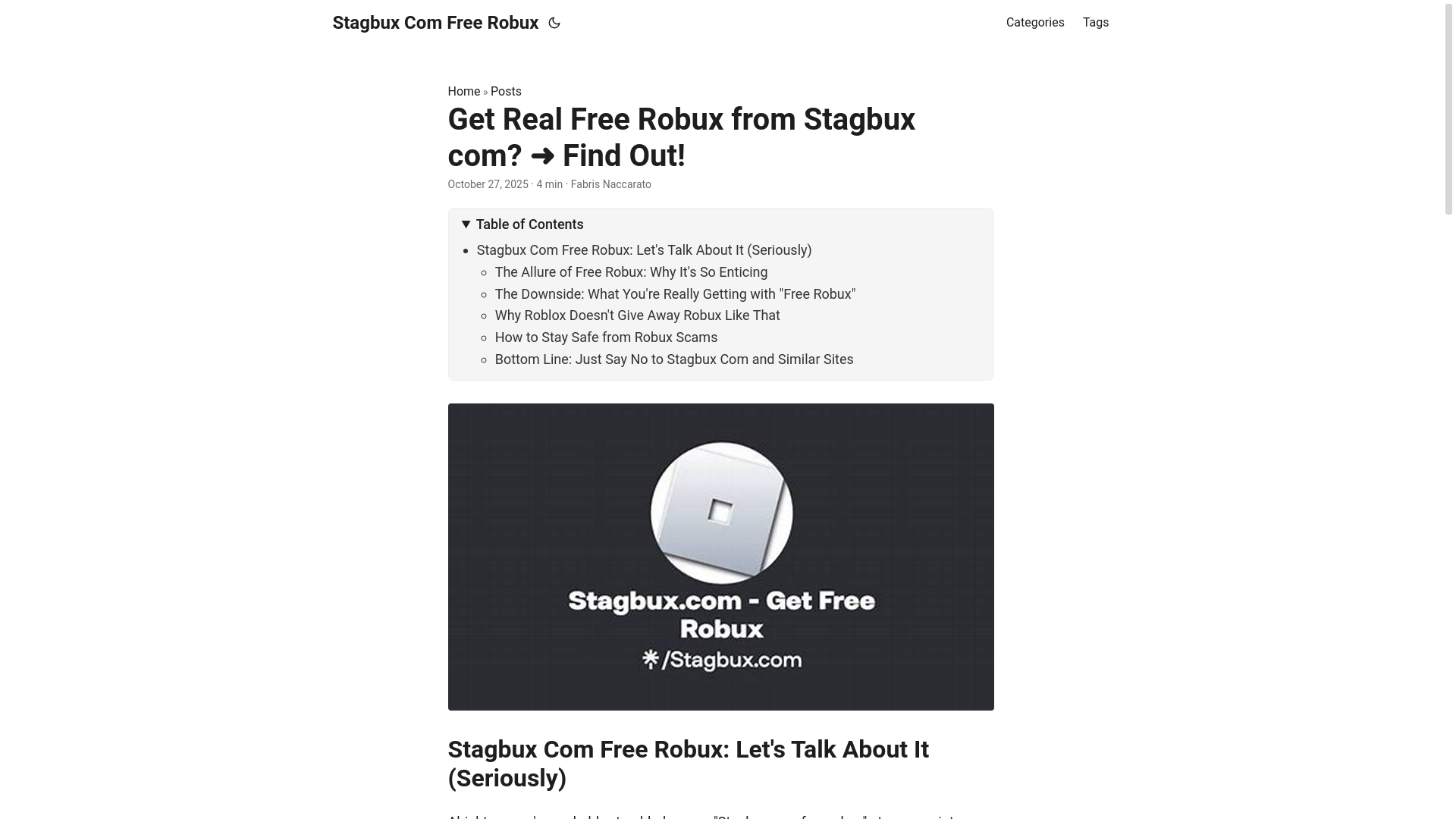 website screenshot of https://stagbux-com-free-robux.pages.dev/