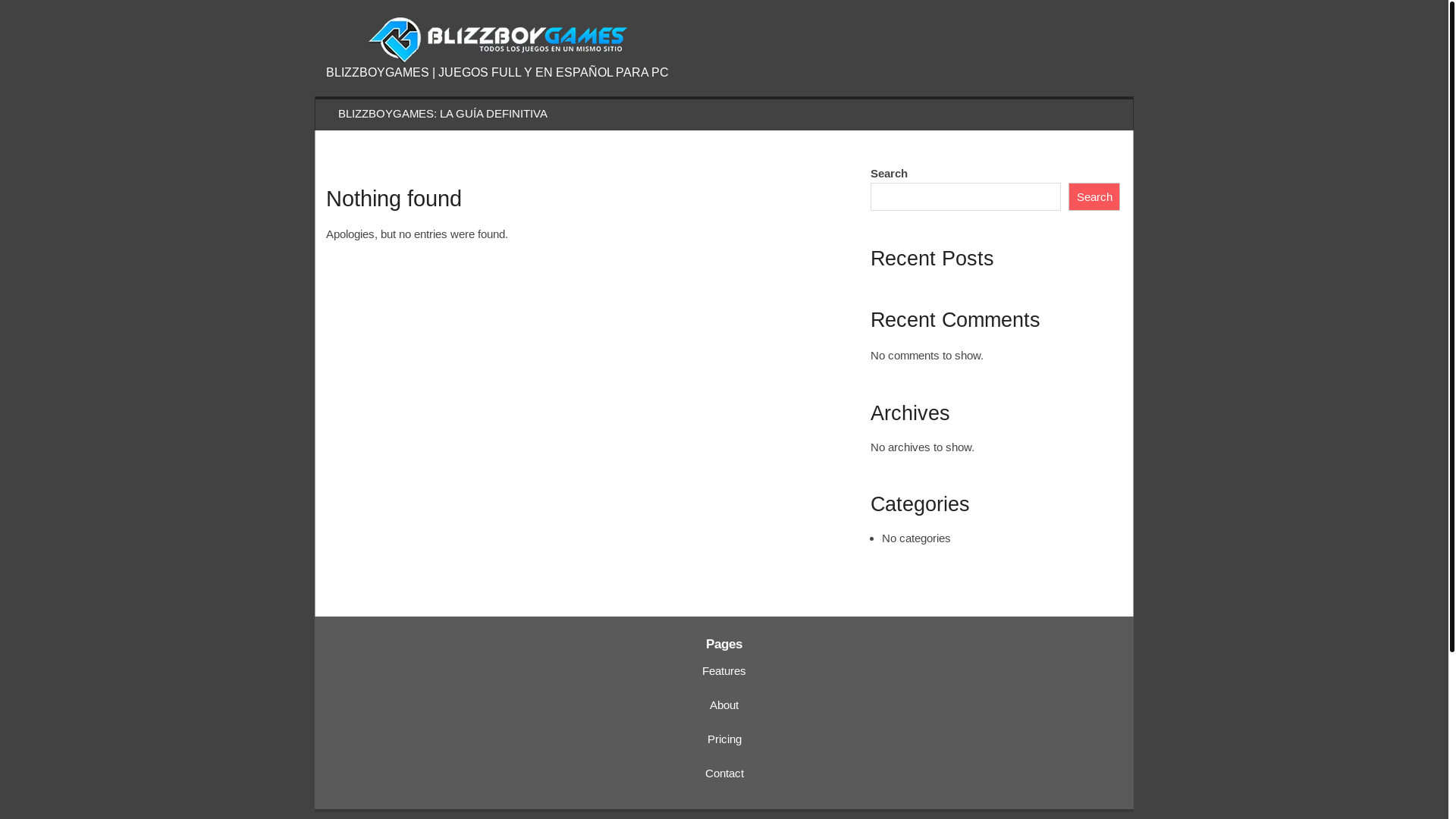 website screenshot of https://blizzboygamers.com/