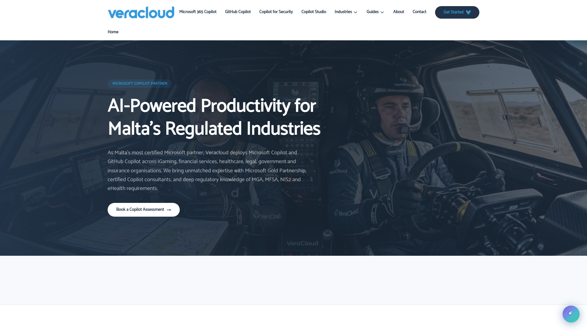 website screenshot of https://copilotmalta.com/