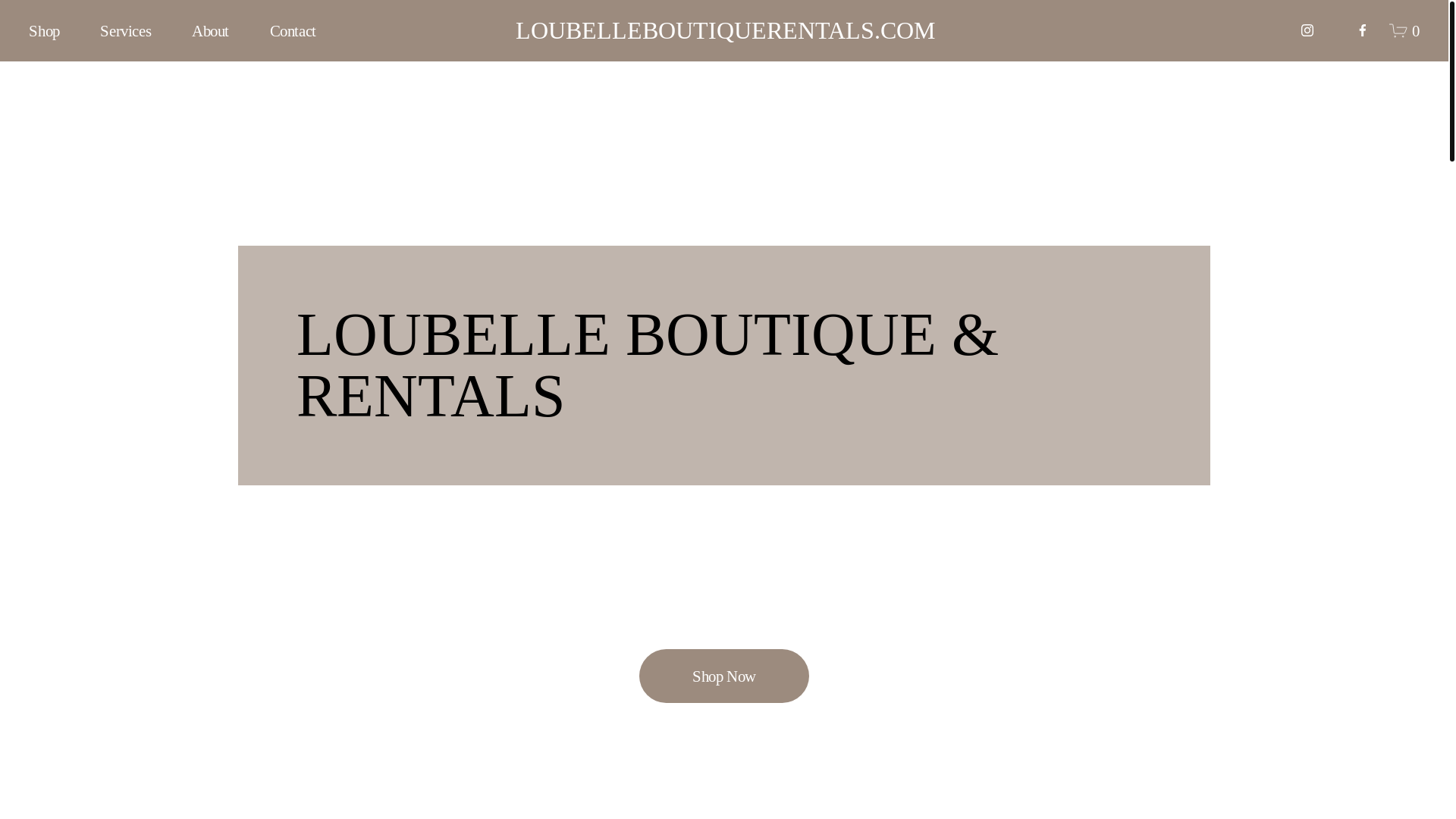 website screenshot of https://loubelleboutique.com/