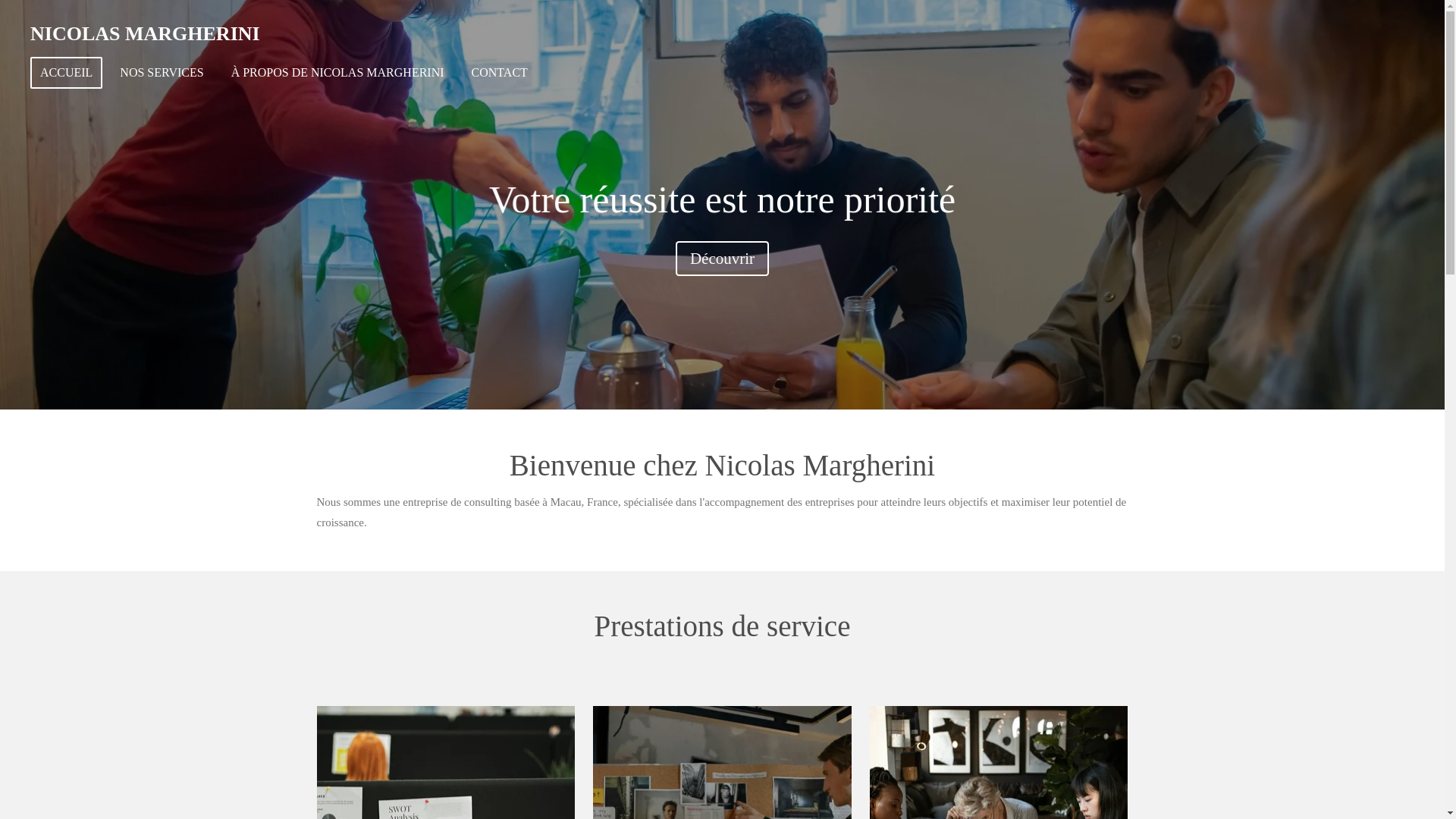 website screenshot of https://nicolas-margherini.com/