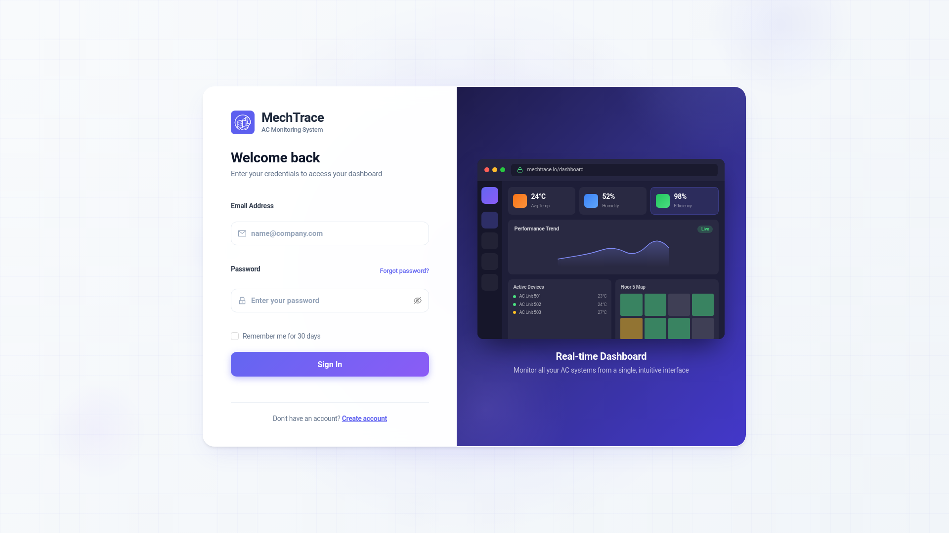 website screenshot of https://mechtrace.pages.dev/