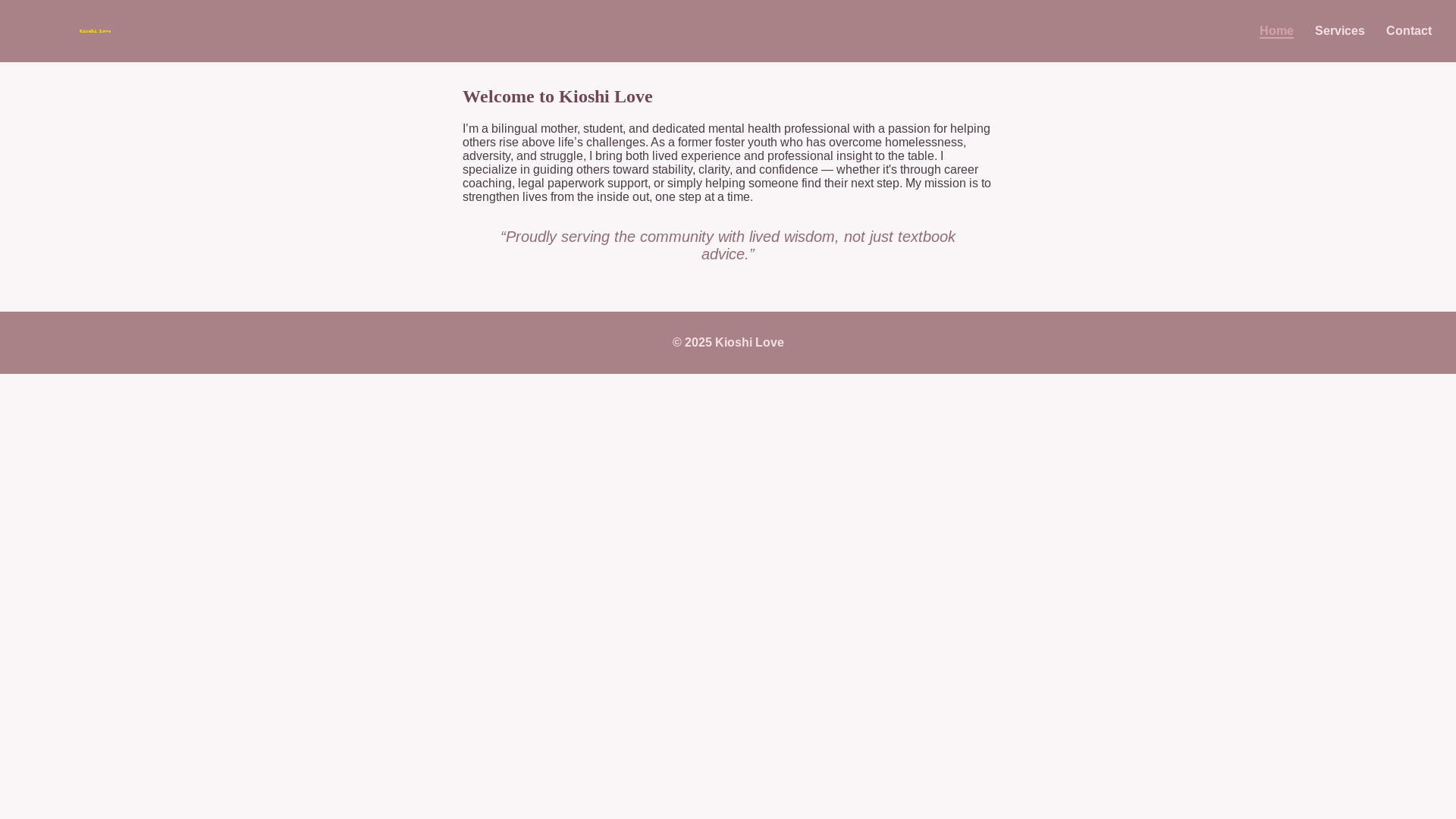 website screenshot of https://kioshilove.com/