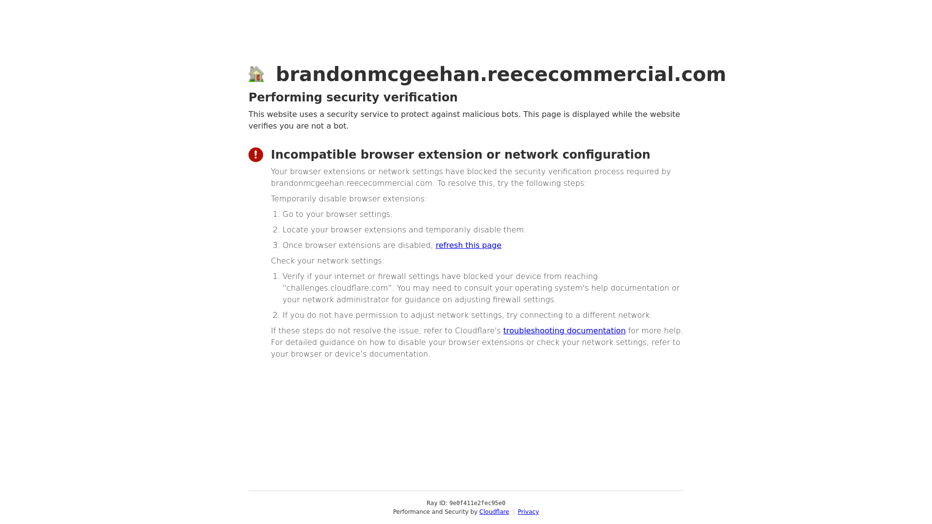 website screenshot of https://brandonmcgeehan.reececommercial.com/