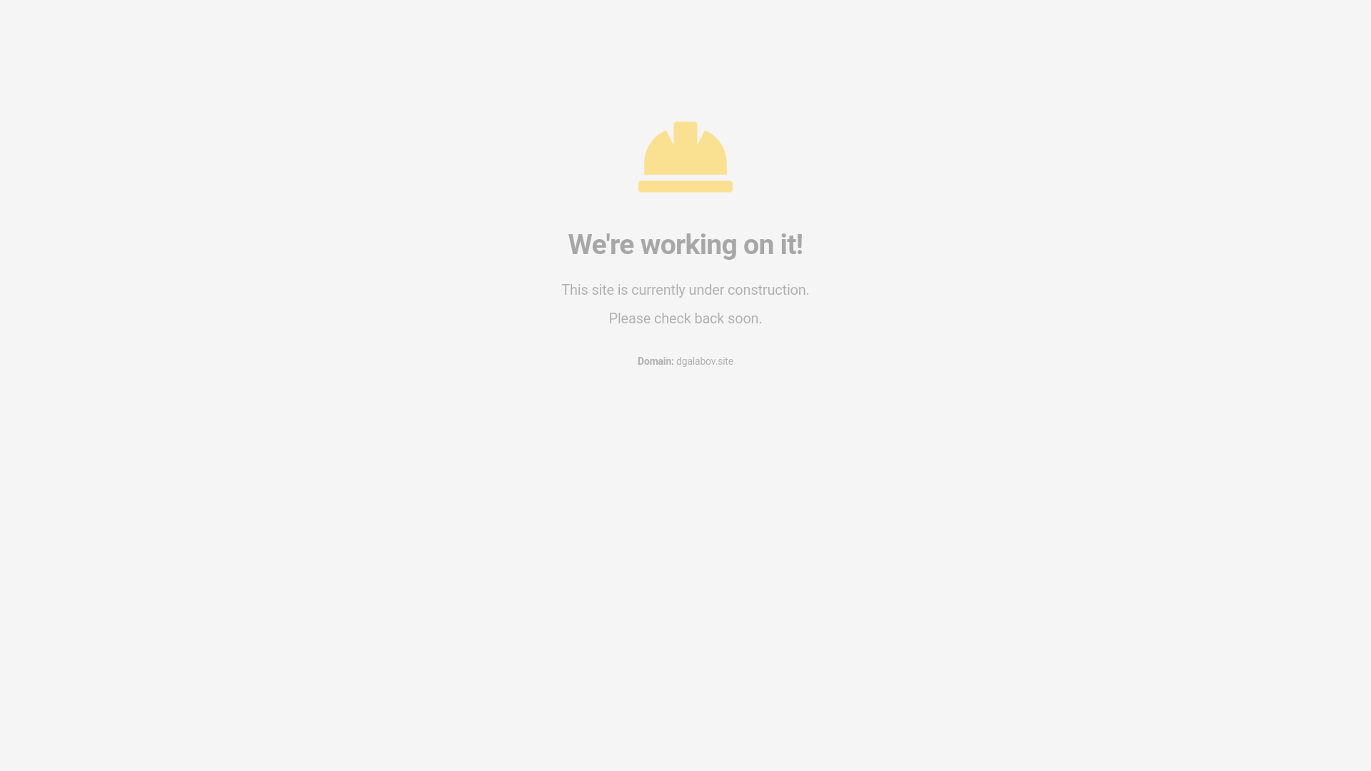 website screenshot of https://dgalabov.site/