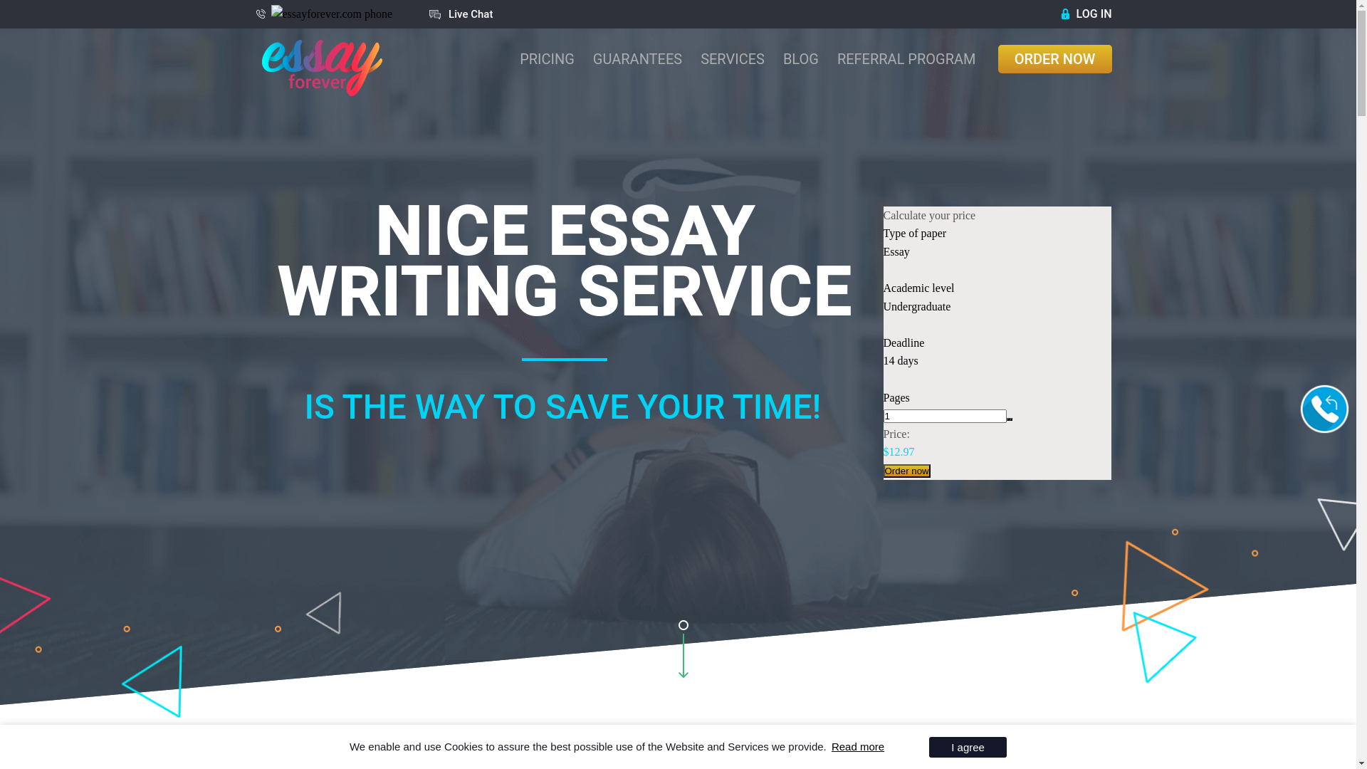 website screenshot of https://essayforever-com.pages.dev/