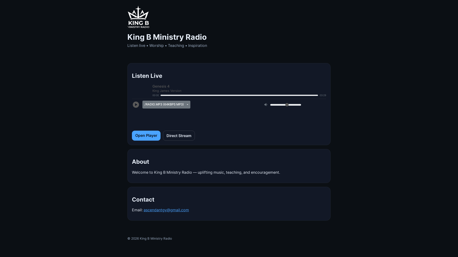 website screenshot of https://kbm-listen-site.pages.dev/