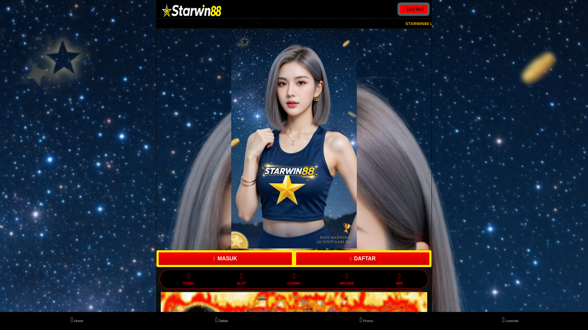 website screenshot of https://starwin88login.pages.dev/