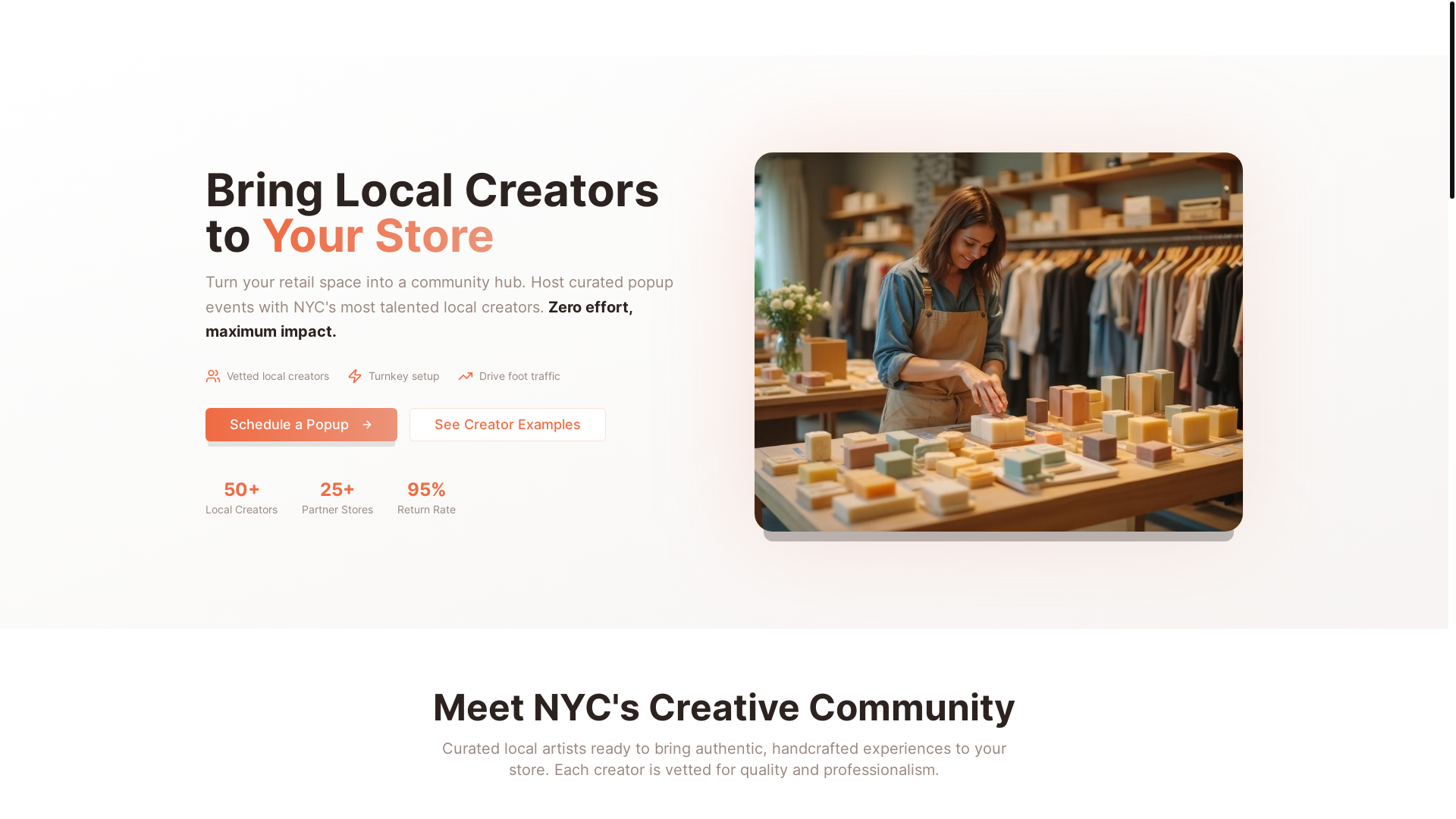website screenshot of https://popup-nyc-makers.com/