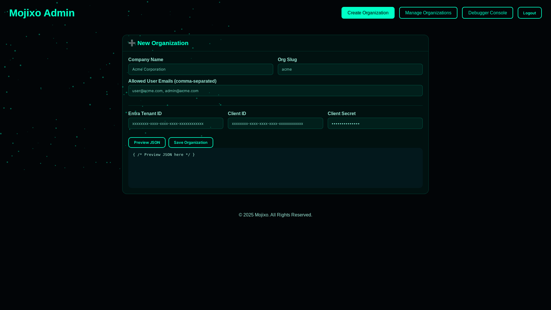 website screenshot of https://admin-portal-74b.pages.dev/