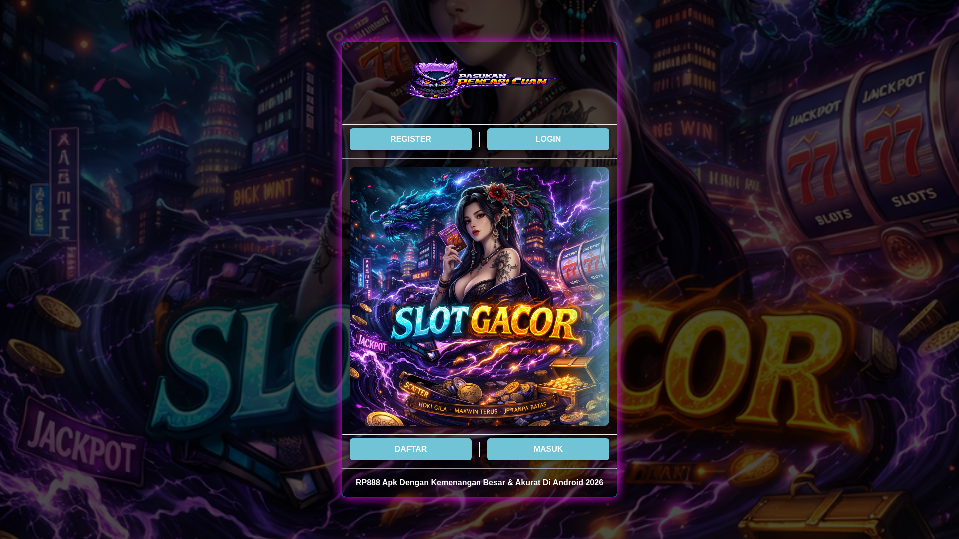 website screenshot of https://rp888-anti-kalah.pages.dev/