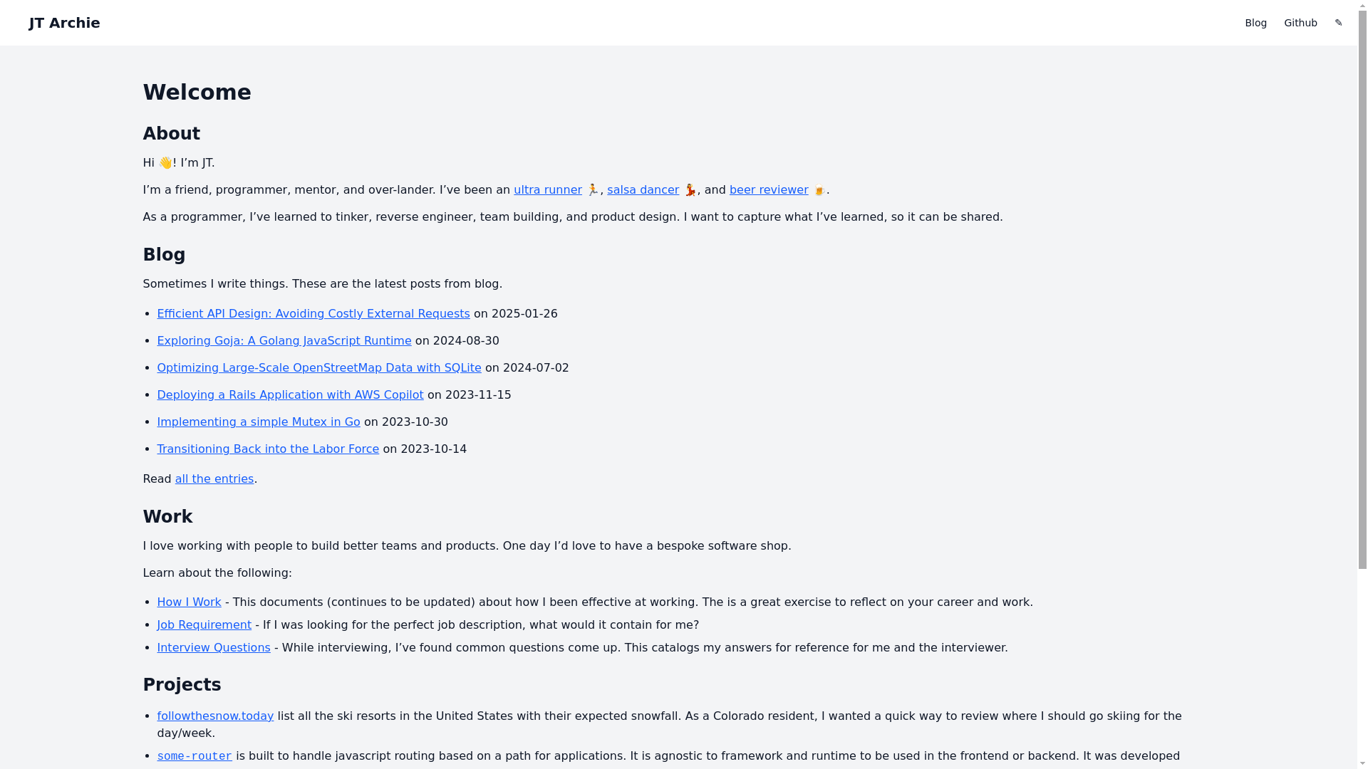 website screenshot of https://jtarchie.pages.dev/