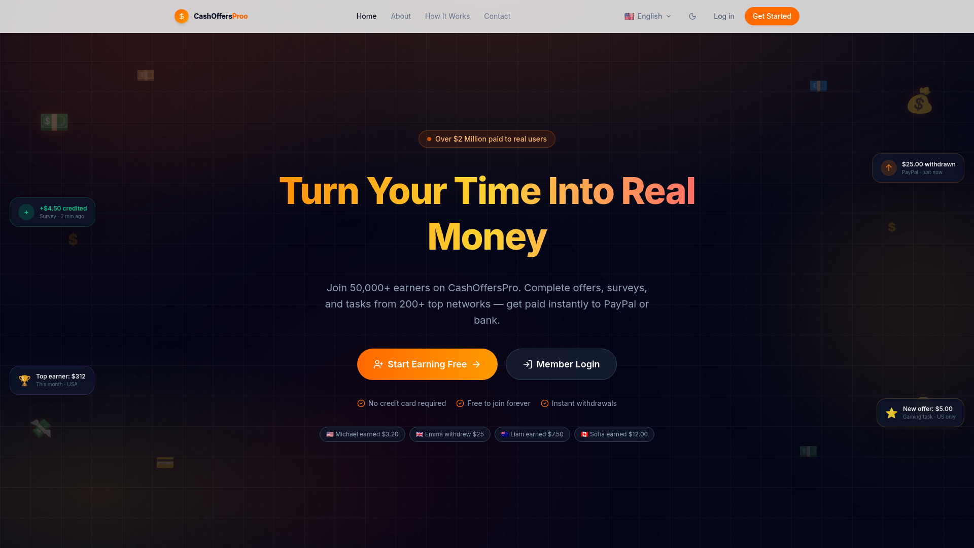 website screenshot of https://cashofferproo.com/