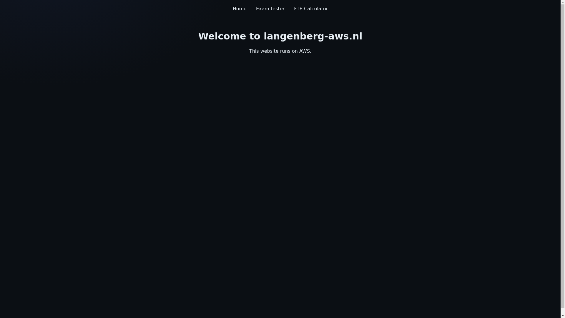 website screenshot of https://langenberg-aws.nl/