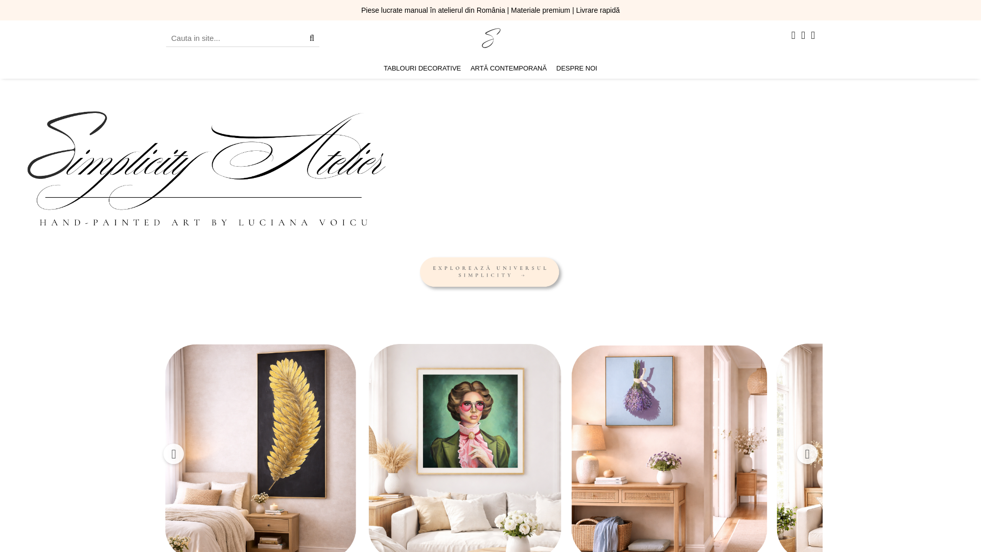 website screenshot of https://simplicityatelier.ro/