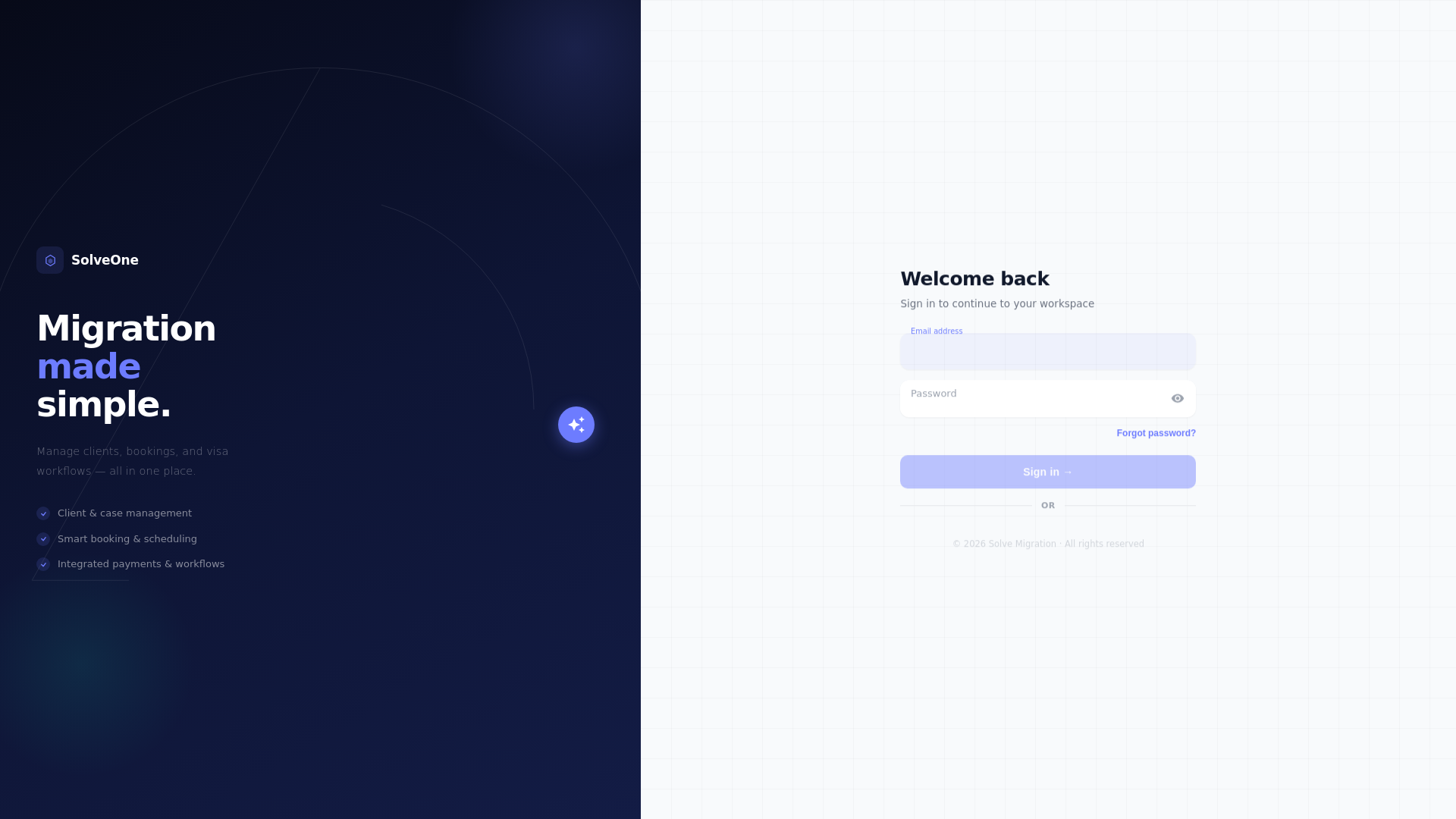 website screenshot of https://solveone.ai/