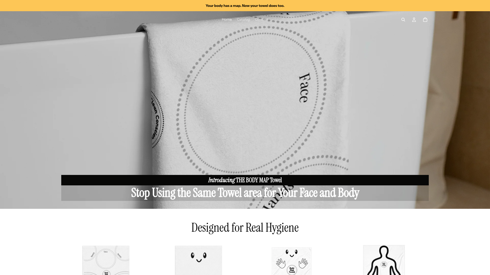 website screenshot of https://bodymaptowel.com/