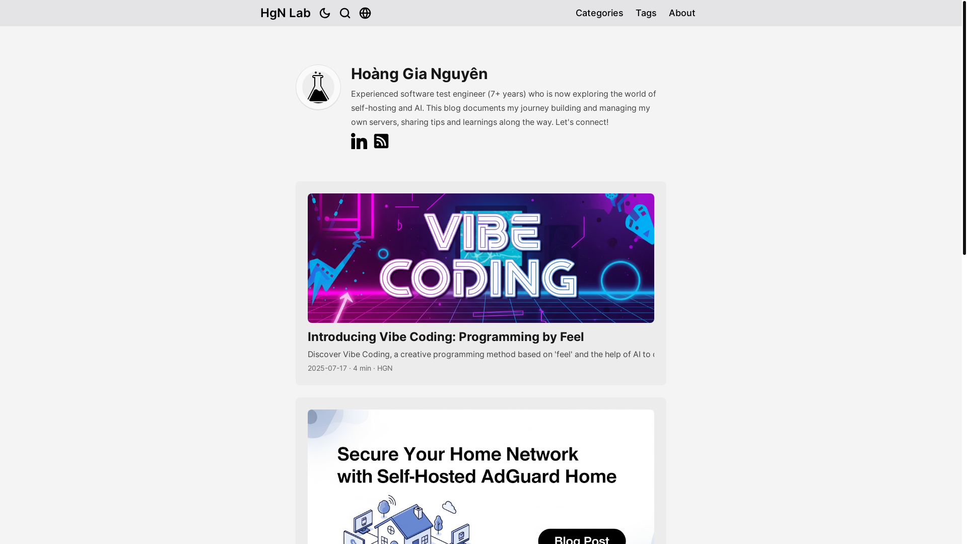 website screenshot of https://hgnlab-blog.pages.dev/