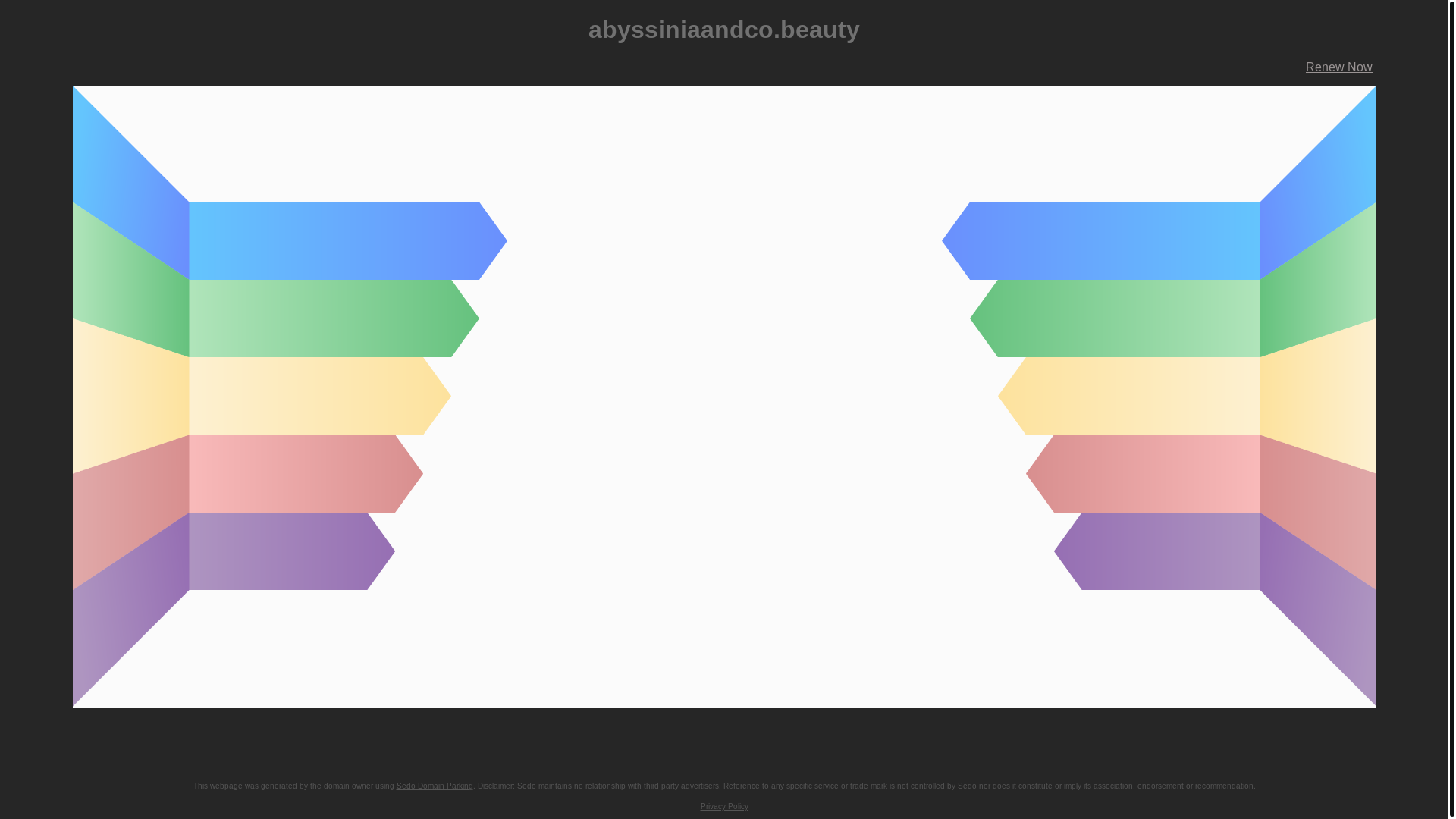 website screenshot of https://abyssiniaandco.beauty/