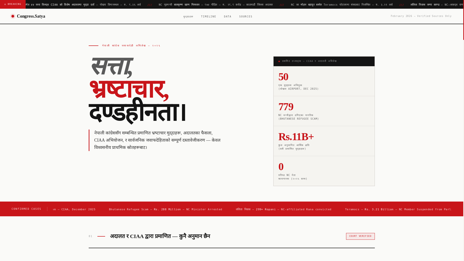 website screenshot of https://corruptcongress.pages.dev/