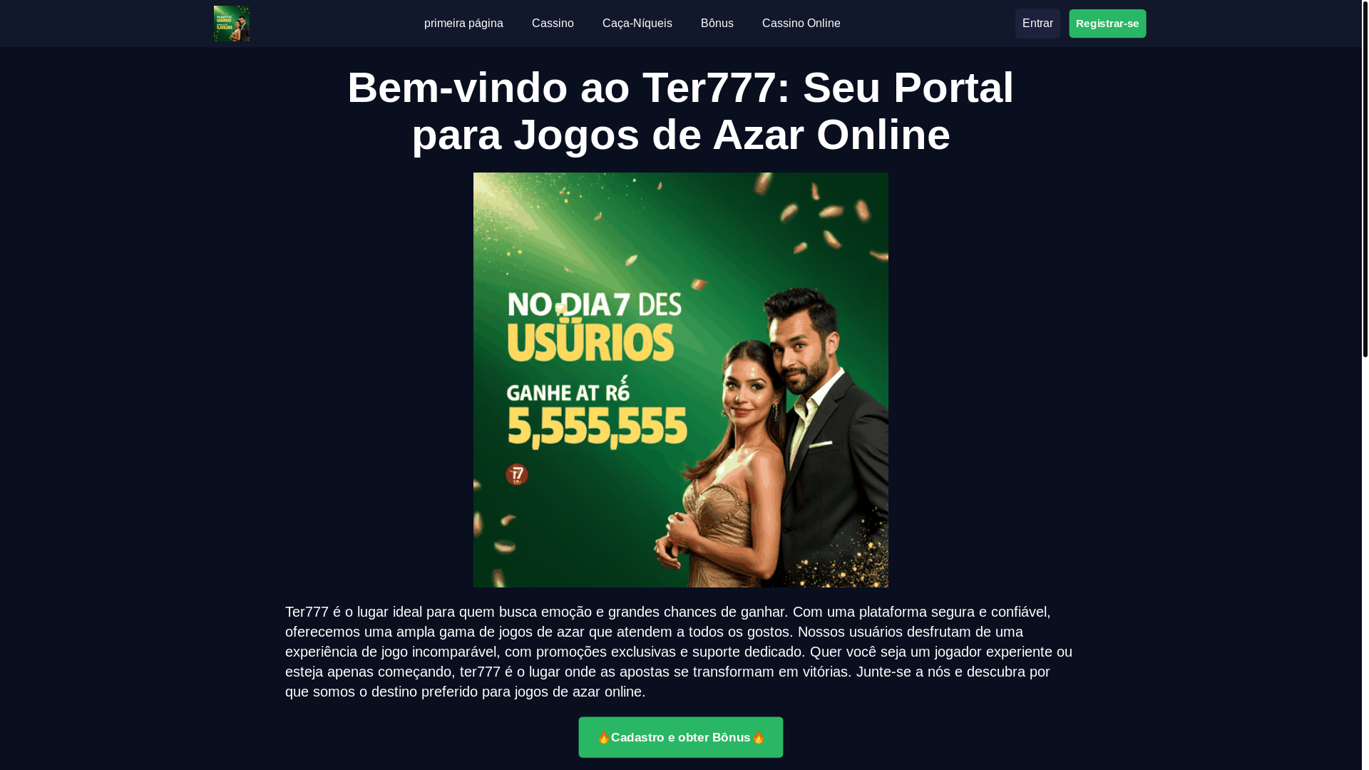website screenshot of https://ter777b.com/