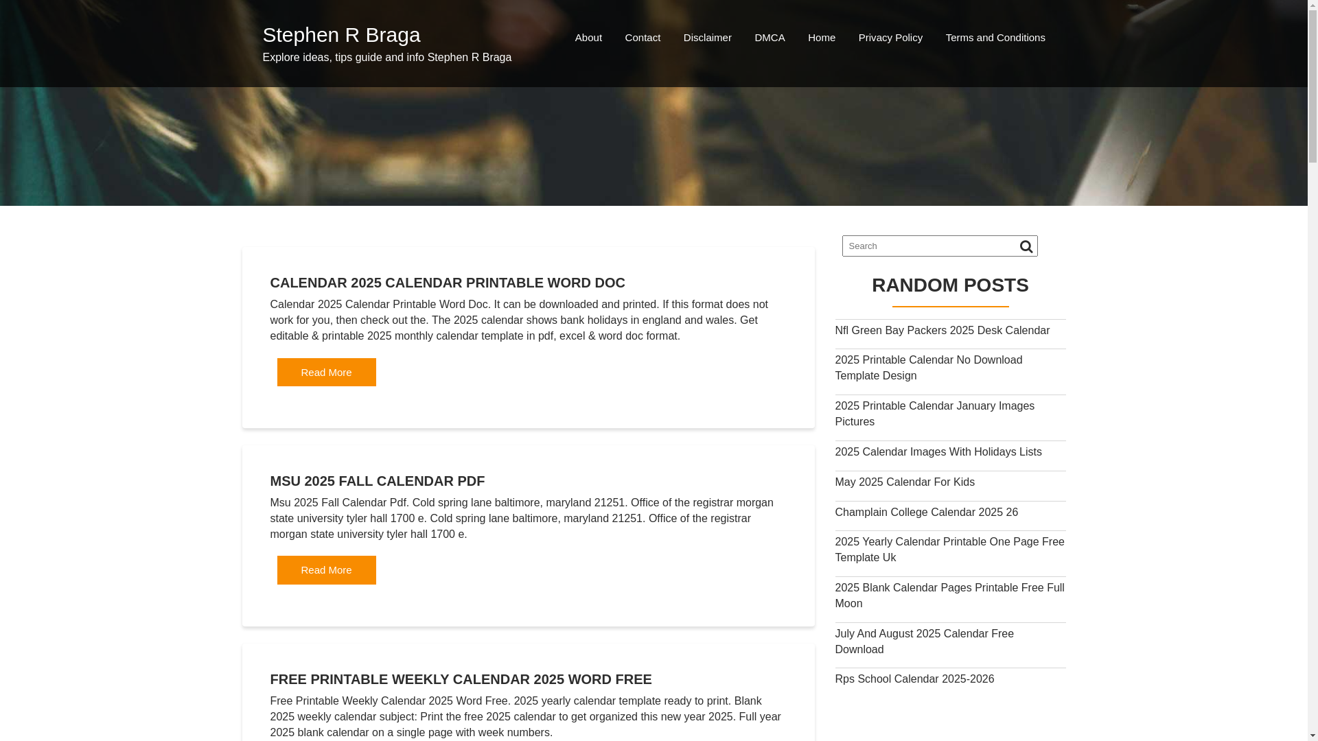 website screenshot of https://stephenrbragac.pages.dev/
