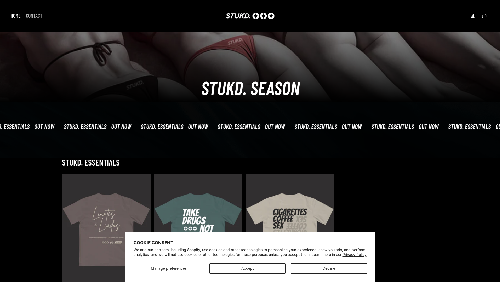website screenshot of https://stukd.es/