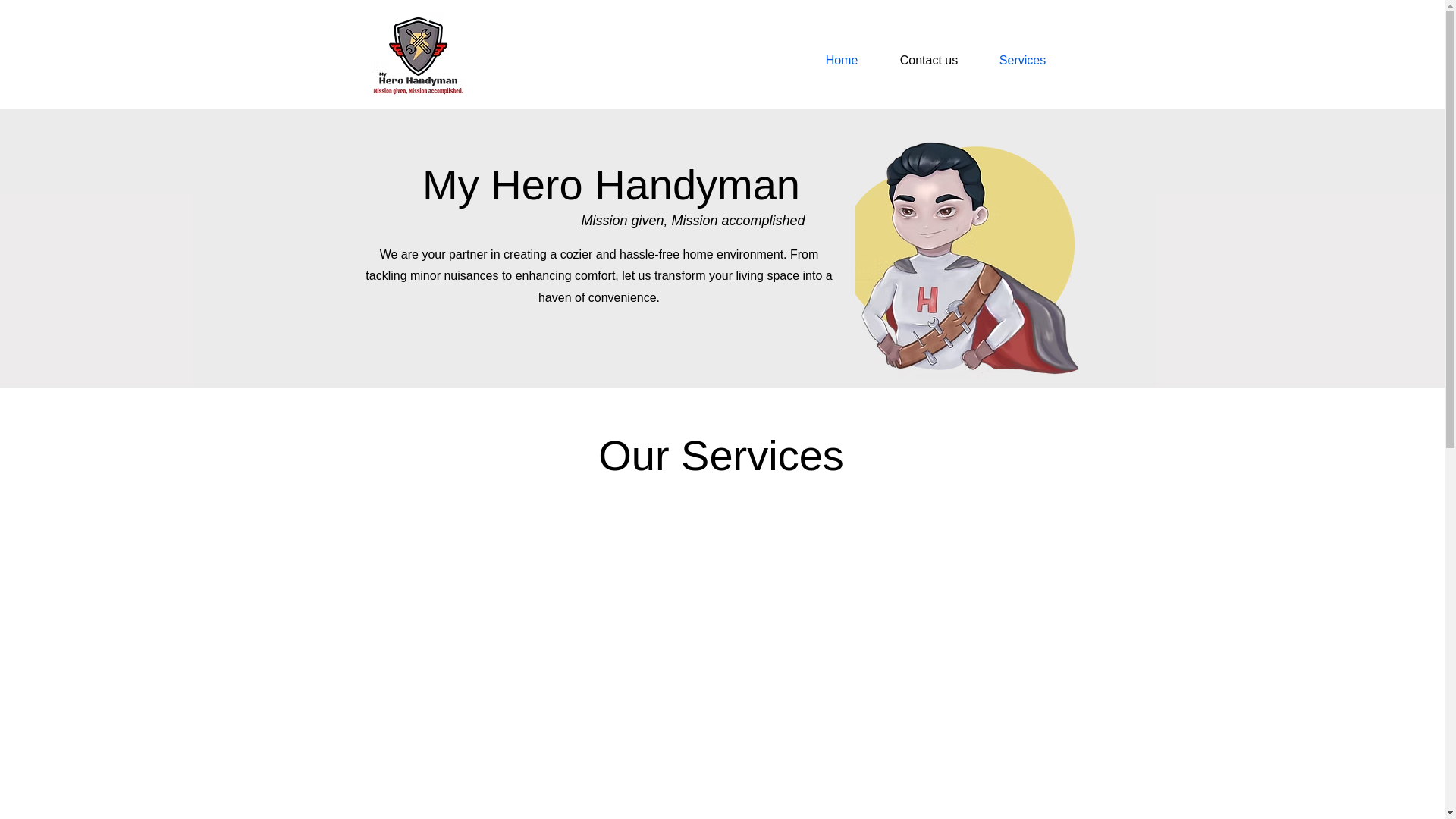 website screenshot of https://myherohandyman.ca/