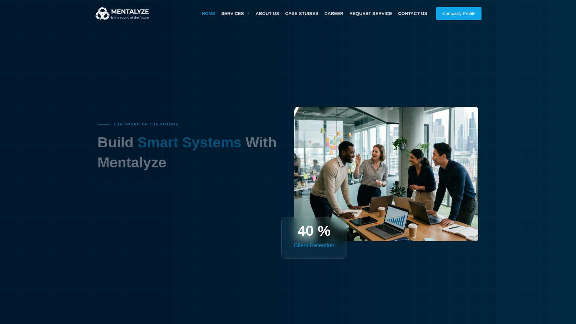 website screenshot of https://mentalyze-ai.com
