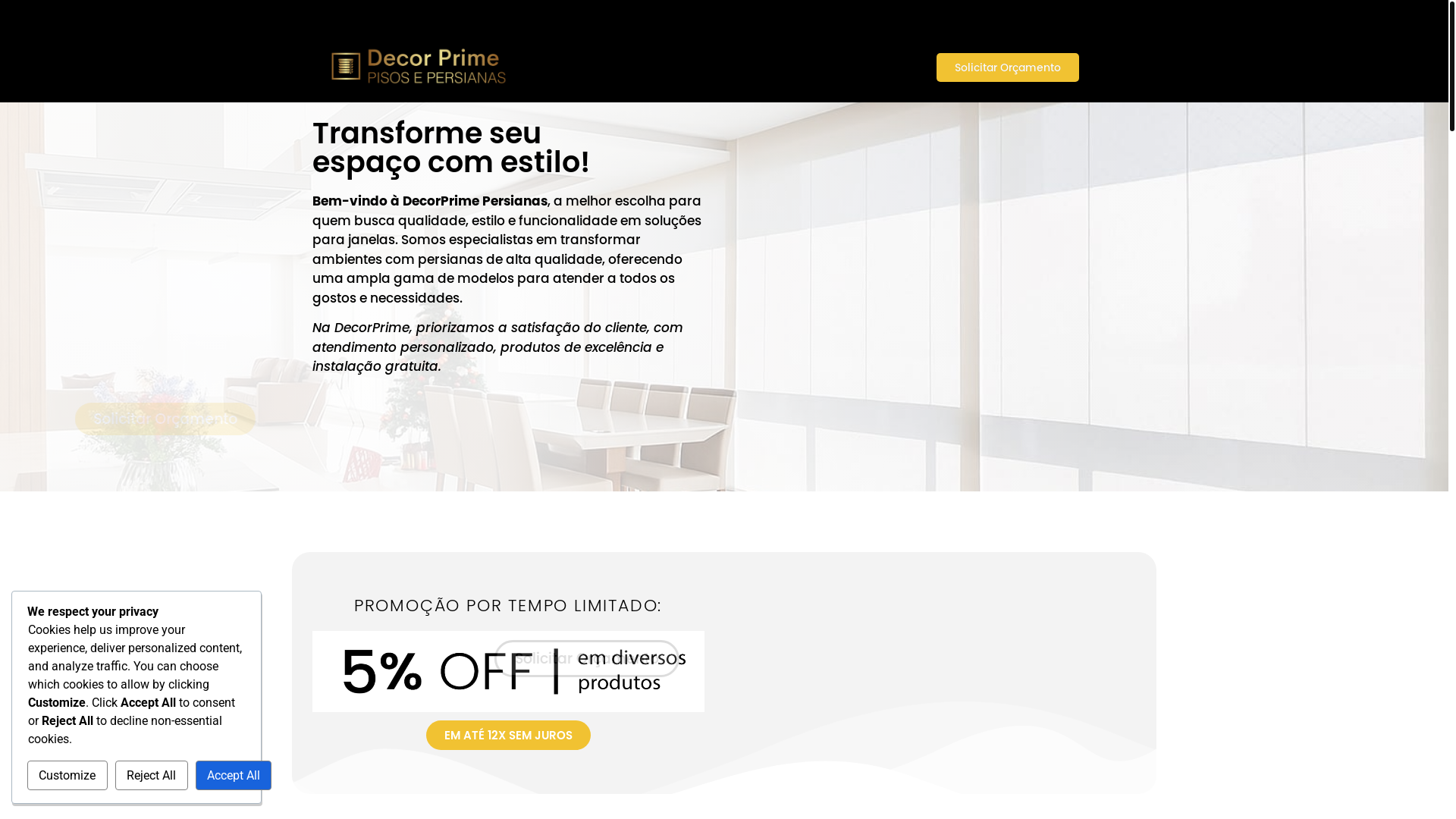 website screenshot of https://decorprimepersianas.com.br/