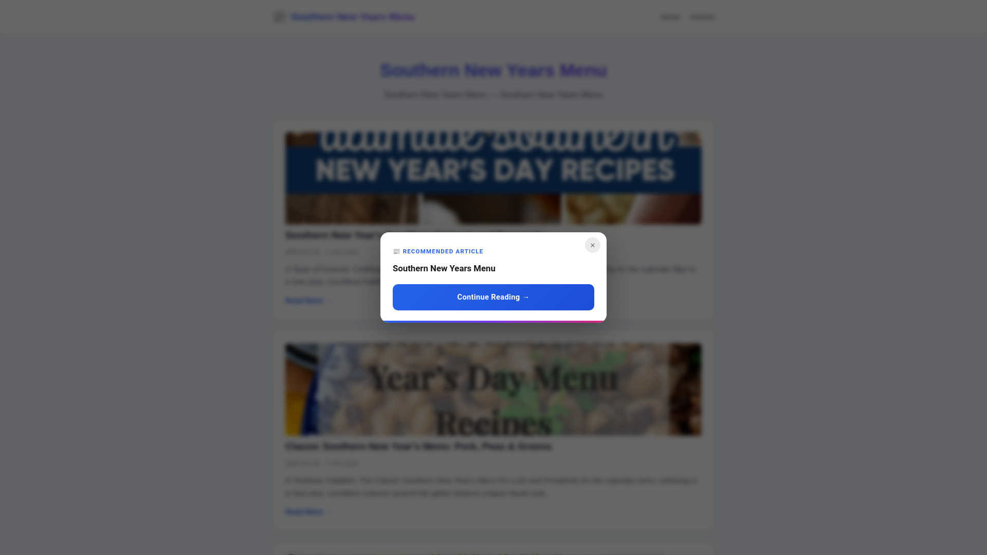 website screenshot of https://southern-new-years-menu.pages.dev/